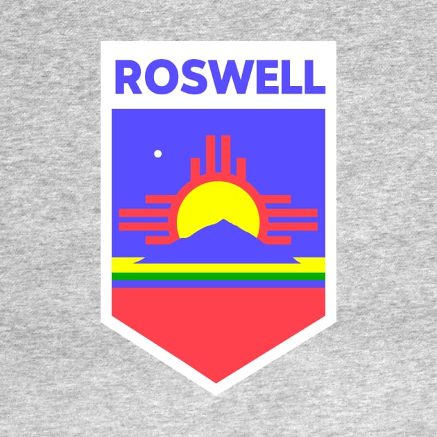 Roswell, New Mexico City Flag Emblem by SLAG_Creative